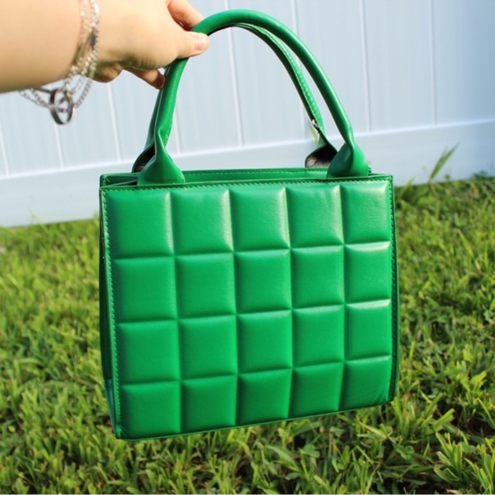 Geo Embossed Square Bag